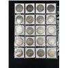 Image 2 : SHEET OF 20 MORGAN SILVER DOLLARS