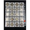 Image 2 : SHEET OF 20 MORGAN SILVER DOLLARS