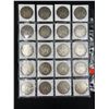 Image 2 : SHEET OF 20 MORGAN SILVER DOLLARS
