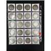Image 2 : SHEET OF 20 MORGAN SILVER DOLLARS