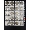 Image 2 : SHEET OF 20 MORGAN SILVER DOLLARS