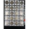 Image 2 : SHEET OF 20 MORGAN SILVER DOLLARS
