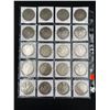 Image 2 : SHEET OF 20 MORGAN SILVER DOLLARS