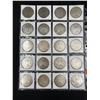 Image 2 : SHEET OF 20 MORGAN SILVER DOLLARS