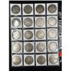 Image 2 : SHEET OF 20 MORGAN SILVER DOLLARS