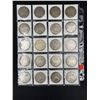 Image 2 : SHEET OF 20 MORGAN SILVER DOLLARS