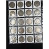 Image 2 : SHEET OF 20 MORGAN SILVER DOLLARS