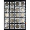 Image 2 : SHEET OF 20 MORGAN SILVER DOLLARS