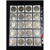 Image 2 : SHEET OF 20 MORGAN SILVER DOLLARS