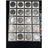 Image 2 : SHEET OF 20 MORGAN SILVER DOLLARS