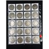 Image 2 : SHEET OF 20 MORGAN SILVER DOLLARS
