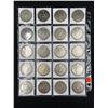 Image 2 : SHEET OF 20 MORGAN SILVER DOLLARS
