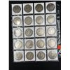 Image 2 : SHEET OF 20 MORGAN SILVER DOLLARS