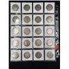 Image 2 : SHEET OF 20 US SILVER HALF DOLLARS