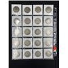 Image 2 : SHEET OF 20 US SILVER HALF DOLLARS