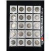Image 2 : SHEET OF 20 US SILVER HALF DOLLARS