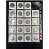 Image 2 : SHEET OF 19 US SILVER HALF DOLLARS