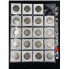 Image 2 : SHEET OF 19 US SILVER HALF DOLLARS