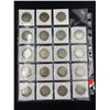 Image 2 : SHEET OF 19 US SILVER HALF DOLLARS