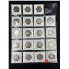 Image 2 : SHEET OF 19 US SILVER HALF DOLLARS