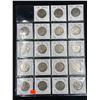 Image 1 : SHEET OF 19 US SILVER HALF DOLLARS