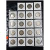Image 1 : SHEET OF 19 US SILVER HALF DOLLARS