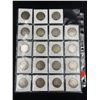 Image 2 : SHEET OF 19 US SILVER HALF DOLLARS
