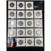 Image 2 : SHEET OF 18 US SILVER HALF DOLLARS