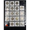 Image 2 : SHEET OF 18 US SILVER HALF DOLLARS