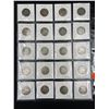Image 2 : SHEET OF 20 US SILVER QUARTERS