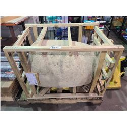 CISTERN STONE PLANTER MEDIUM NW 200KG GW 220KG APPROX. H 40  W 25.5 