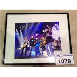 FRAMED AUTOGRAPHED LYNYRD SKYNYRD PICTURE