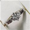Image 2 : 10K WHITE GOLD DIAMOND (0.62CT) DIAMOND (0.13CT) RING