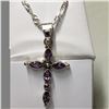 Image 2 : SILVER AMETHYST (3CT) NECKLACE