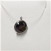 Image 2 : 14K WHITE GOLD BLACK DIAMOND (1.4CT) FLOATING NECKLACE