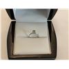 Image 2 : 10K WHITE GOLD BLUE DIAMOND (0.28CT) RING