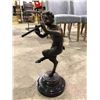 Image 2 : BRONZED FAUN STATUE