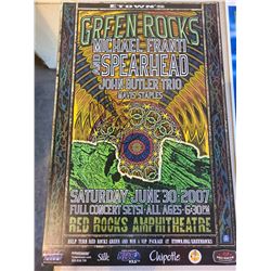 GREEN ROCKS CONCERT POSTER AUTOGRAPHED BY SPEARHEAD