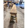 Image 2 : RUSTIC WOODEN BENCH (APPROX. H 20.5" W 6.5" L 53")