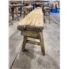 Image 2 : RUSTIC WOODEN BENCH (APPROX. H 20.5" W 6.5" L 53")