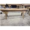 Image 3 : RUSTIC WOODEN BENCH (APPROX. H 20.5" W 6.5" L 53")
