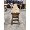 Image 2 : RUSTIC WOODEN BENCH (APPROX. H 20.5" W 6.5" L 53")