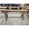 Image 3 : RUSTIC WOODEN BENCH (APPROX. H 20.5" W 6.5" L 53")