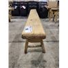 Image 2 : RUSTIC WOODEN BENCH (APPROX. H 20.5" W 6.5" L 53")