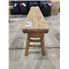 Image 2 : RUSTIC WOODEN BENCH (APPROX. H 20.5" W 6.5" L 53")