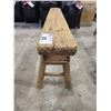 Image 2 : RUSTIC WOODEN BENCH (APPROX. H 20.5" W 6.5" L 53")