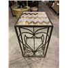 Image 2 : METAL SIDE TABLE (APPROX. H 26" L 20" W 16")