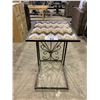 Image 3 : METAL SIDE TABLE (APPROX. H 26" L 20" W 16")