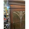 Image 3 : MAHOGANY CHINA CABINET (APPROX. H 67.5" L 36" W 15")(VISIBLE DAMAGE)