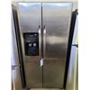 Image 1 : FRIGIDAIRE SIDE-BY-SIDE REFRIGERATOR MODEL FFHS2322MSGA (NEEDS NEW BULB ON FRIDGE SIDE)